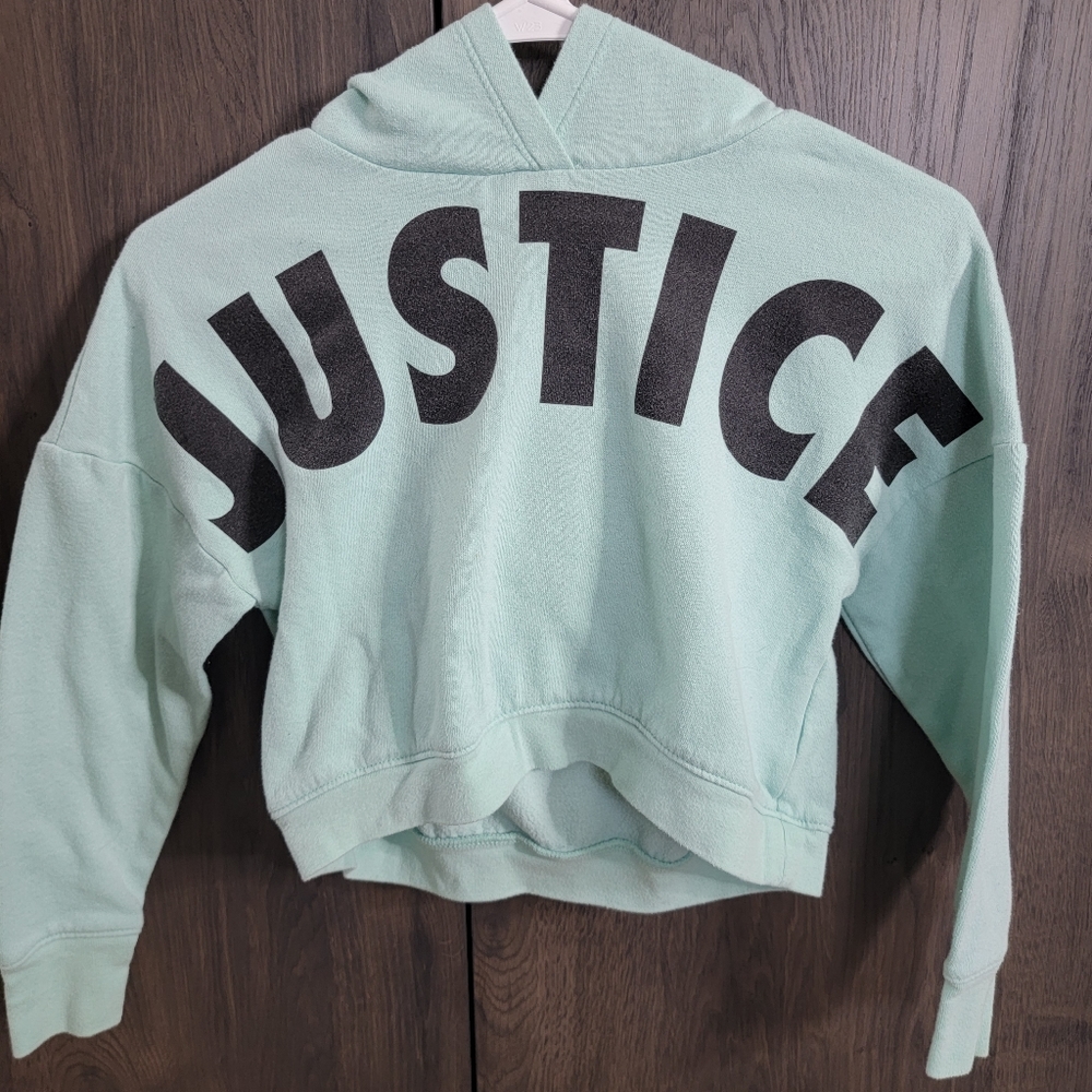 Girls justice cropped sweatshirt and old navy ribbed leggings